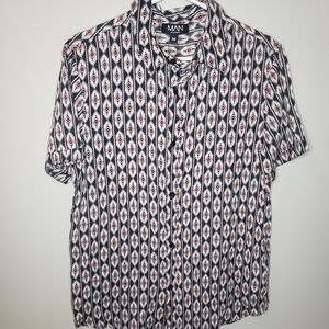 Mens Patterned Button dow